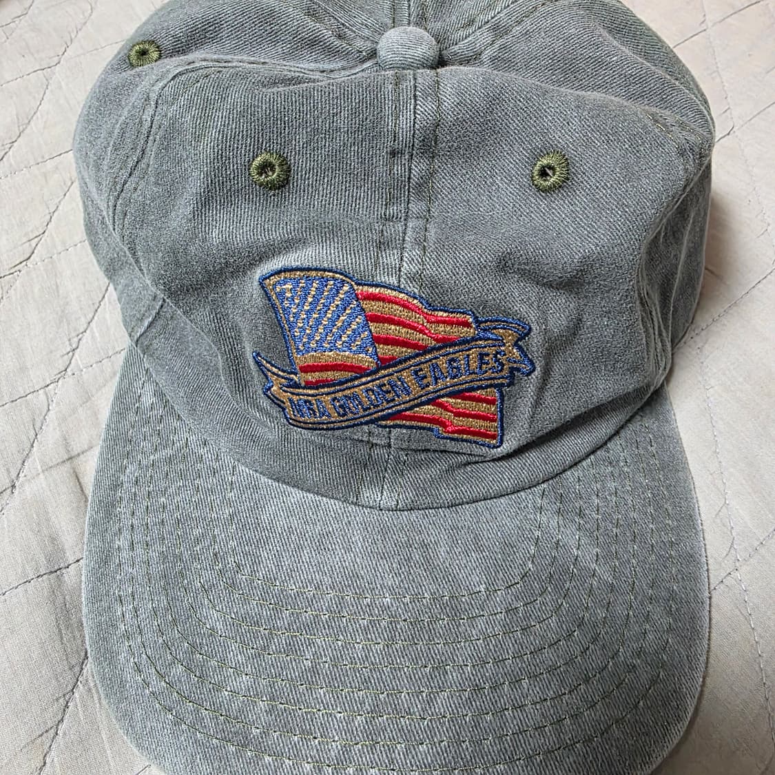 [OS] 빈티지 NRA 플래그 골든 이글 6패널 볼캡 ver 워싱 상품이미지2