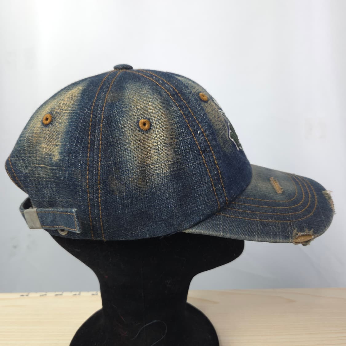 마우이 데님 독수리 자수 볼캡 상품이미지4