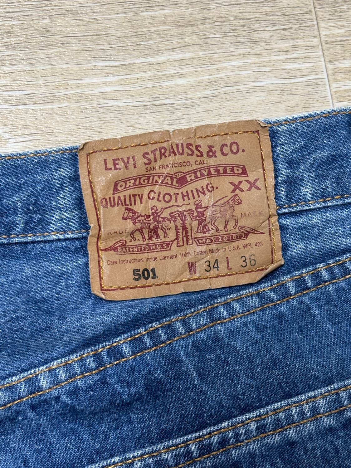 90‘s Levi’s 501 denim pants 리바이스 501 데님 상품이미지7