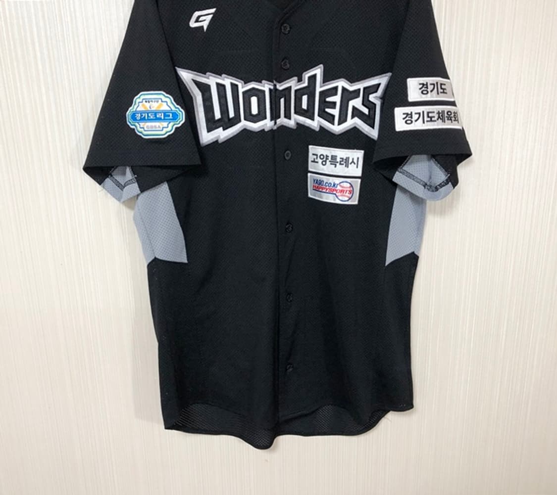 골드볼파크 독립야구단 경기도리그 고양원더스 선수실착 유니폼/져지 #66 상품이미지3