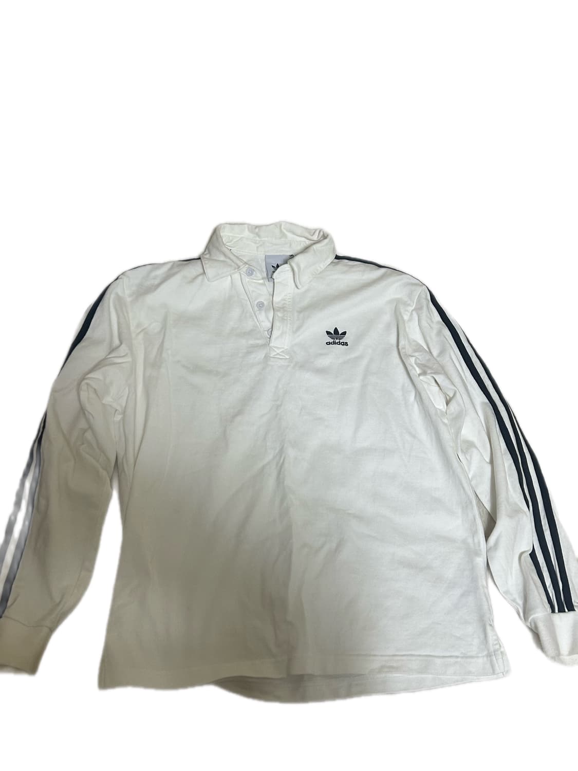 아디다스 아디컬러 럭비 폴로 셔츠 화이트 M 상품이미지1