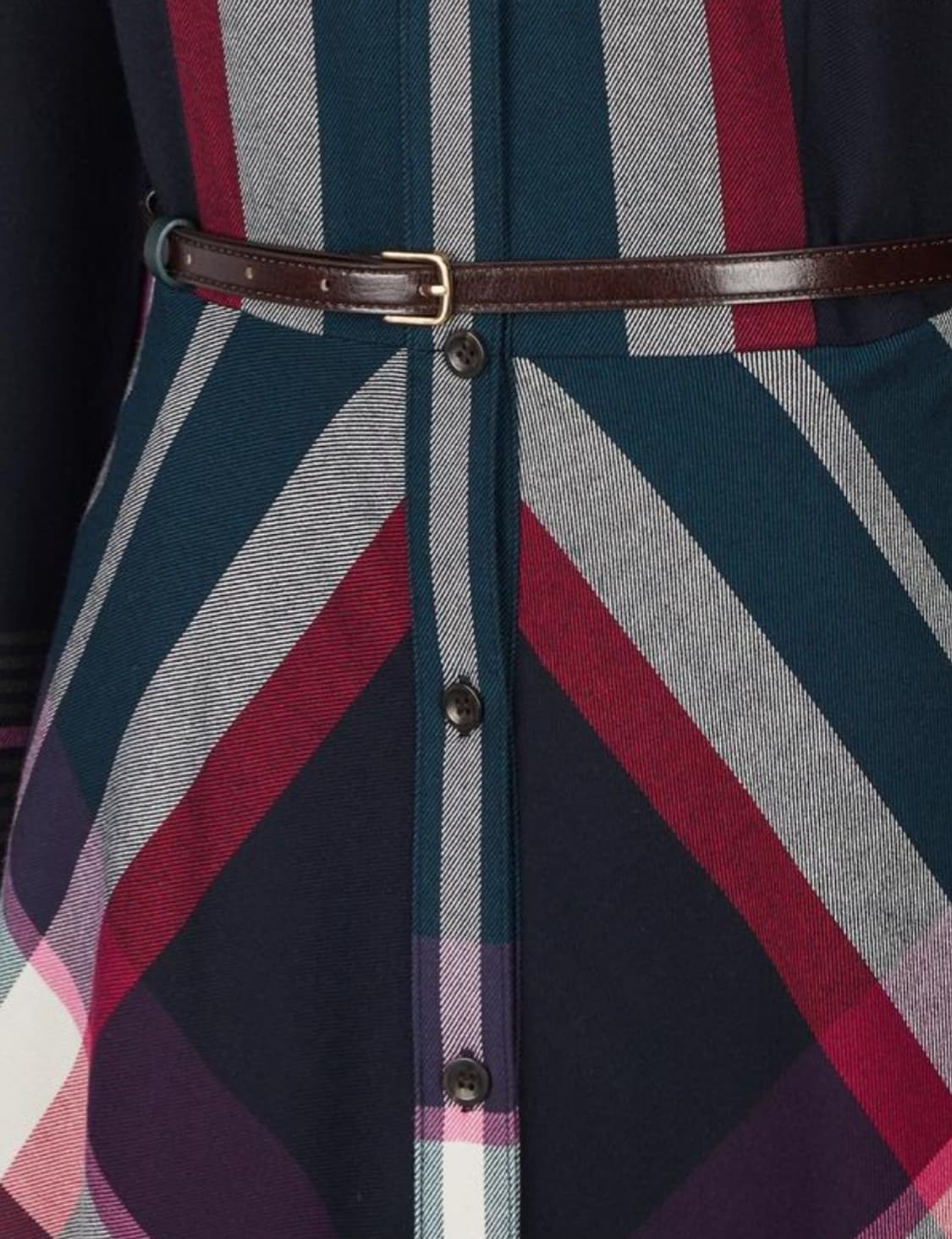 새상품) 헤지스 네이비체크 셔츠원피스 90(55사이즈) 상품이미지5