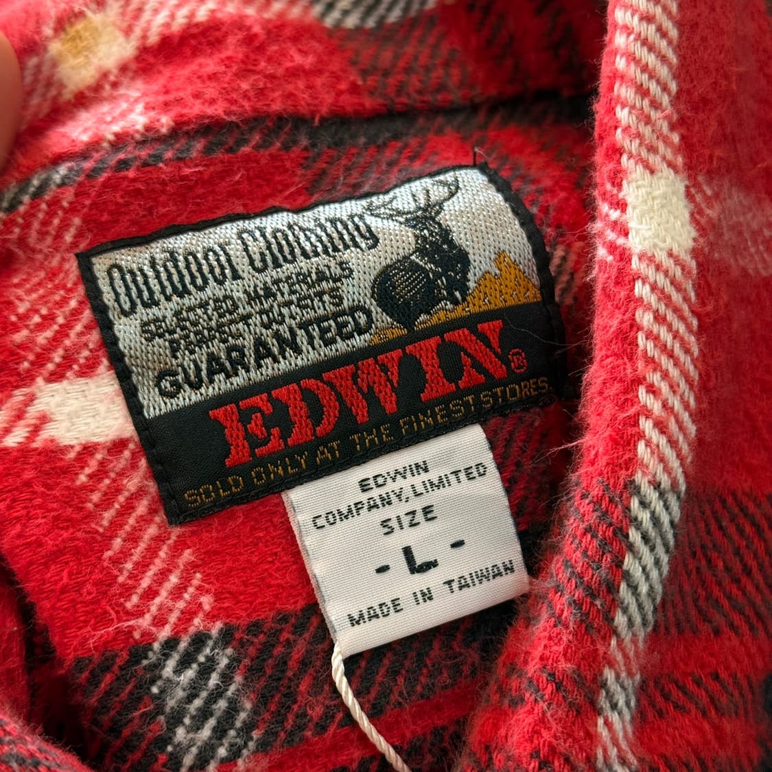 90's 에드윈 플란넬 셔츠  상품이미지7