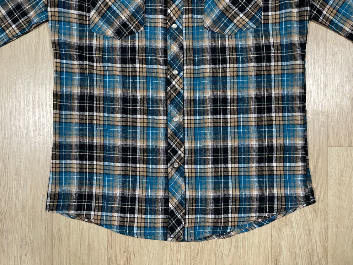 100) 90's 랭글러 플란넬 웨스턴셔츠(데드스탁)RRL&LVC&폴로 상품이미지5