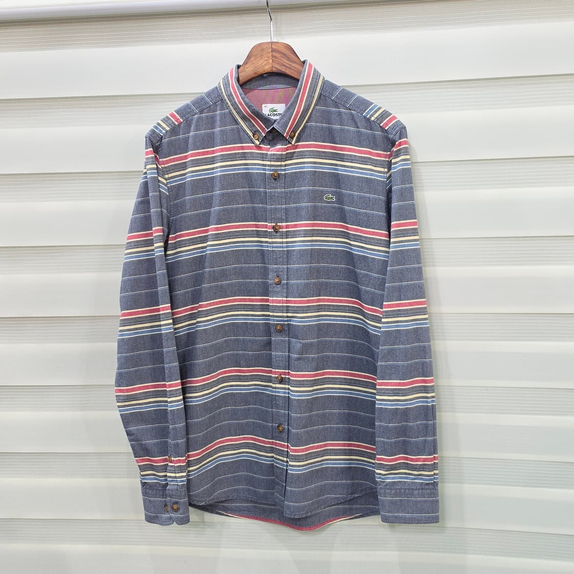 라코스테 스트라이프 셔츠- 40 상품이미지1