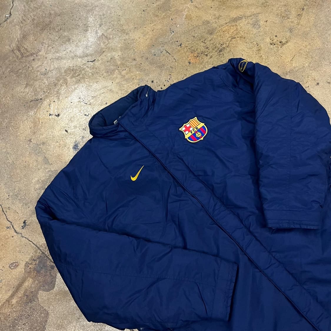 [정품/L] 나이키 FC 바르셀로나 벤치 패딩 자켓 b16 상품이미지1