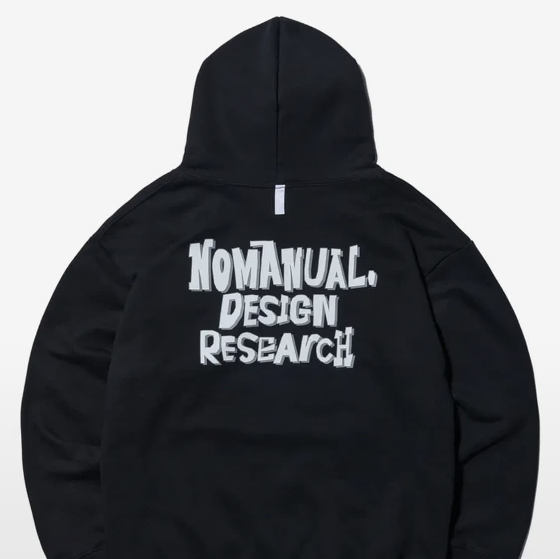 노메뉴얼 DOODLE LOGO HOODIE - BLACK 상품이미지1