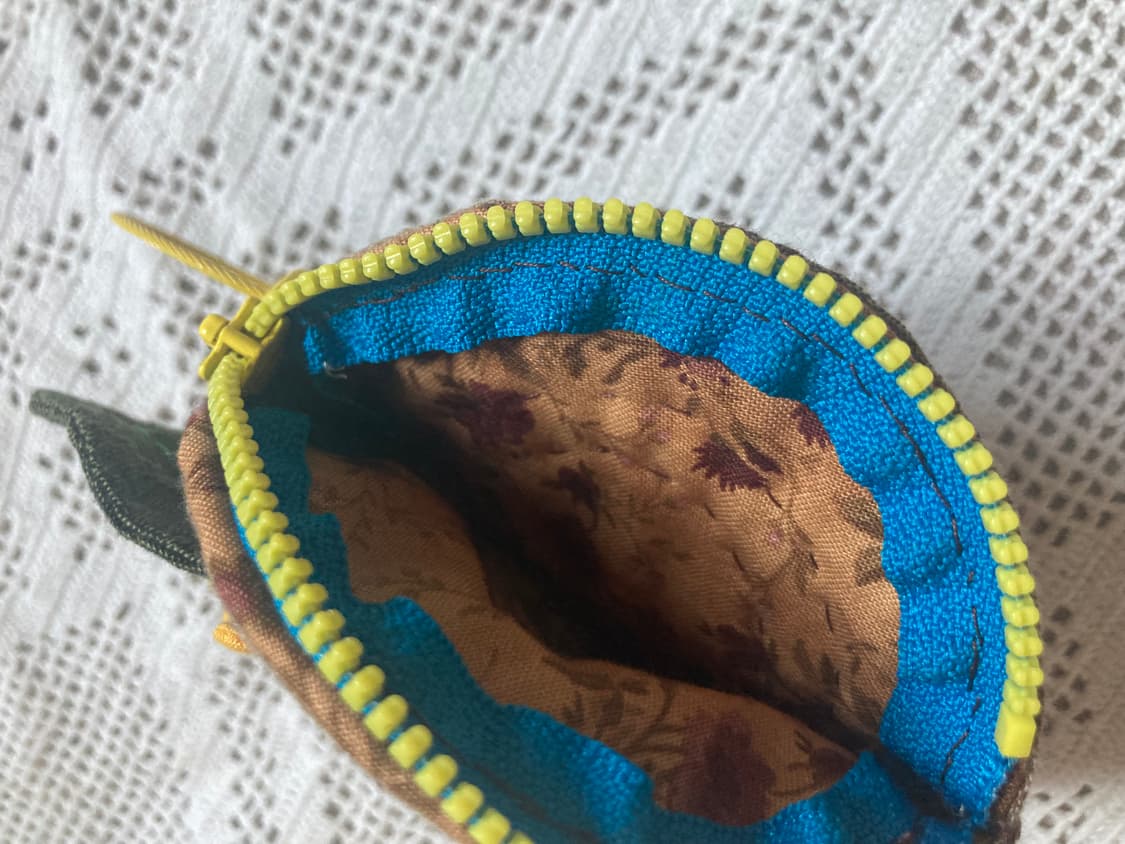 핸드메이드 선플라워 패브릭 코인 파우치 키링 🌻 상품이미지6