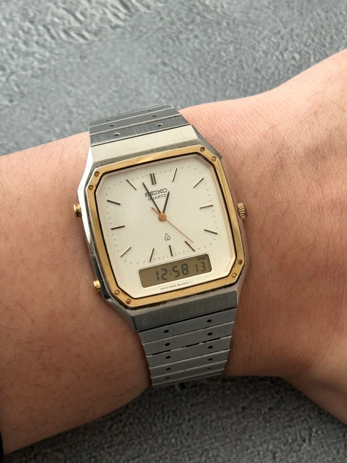 세이코 Seiko 아나디지 콤비 쿼츠 상품이미지6