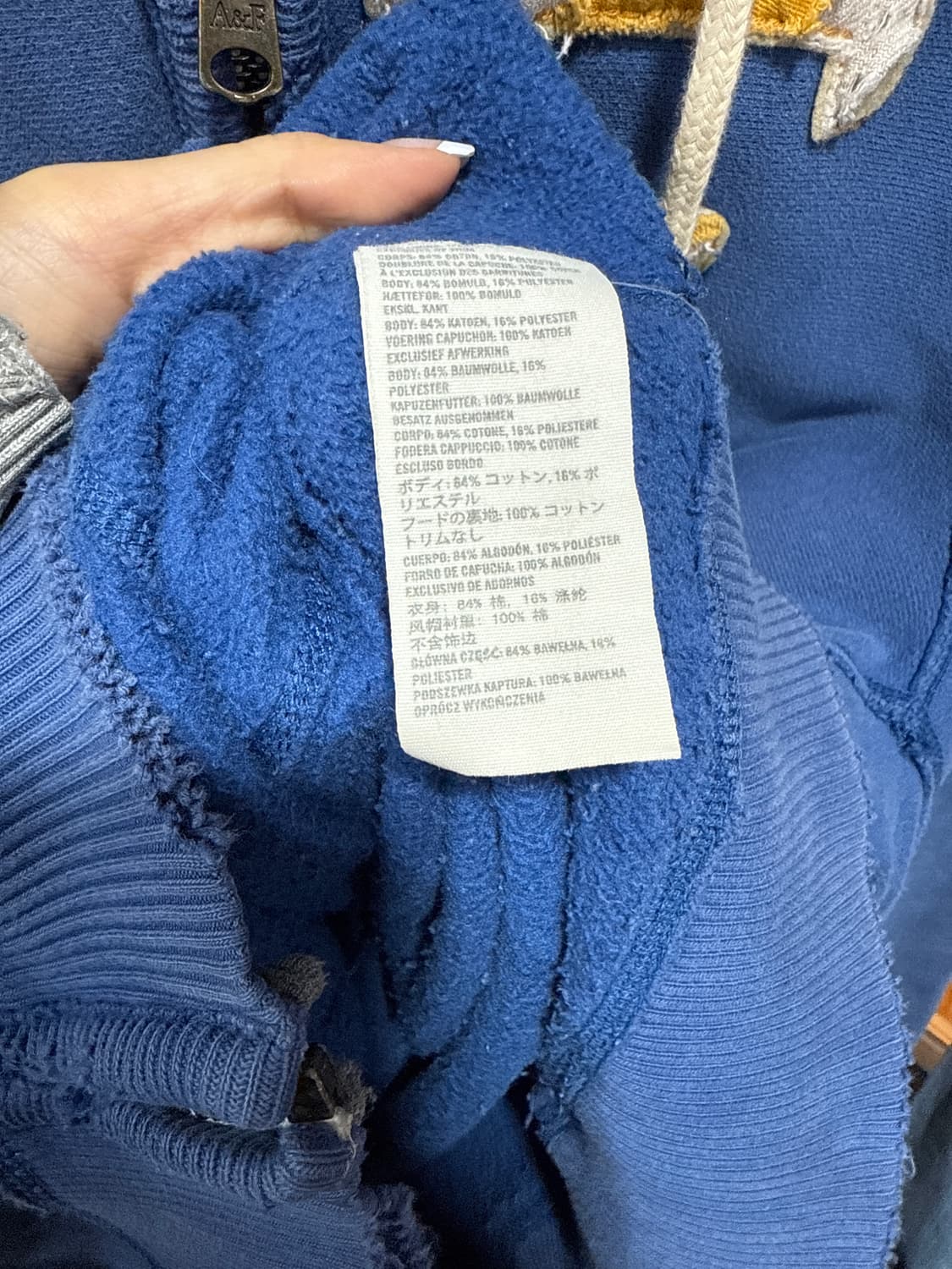 아베크롬비 데미지 후드집업 상품이미지3