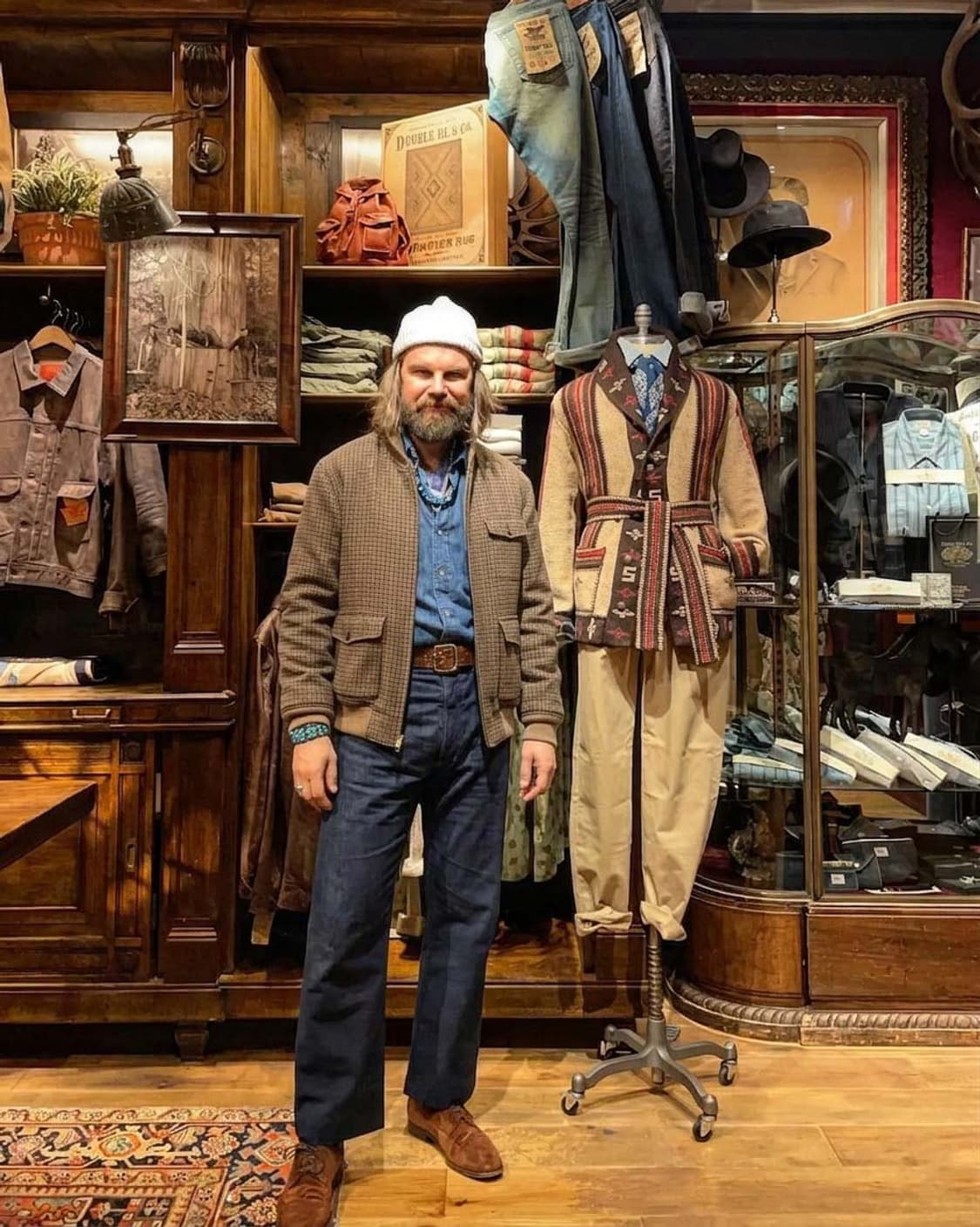 폴로 랄프로렌 하운드투스 A-2 플라이트 울 해링턴 자켓 상품이미지4