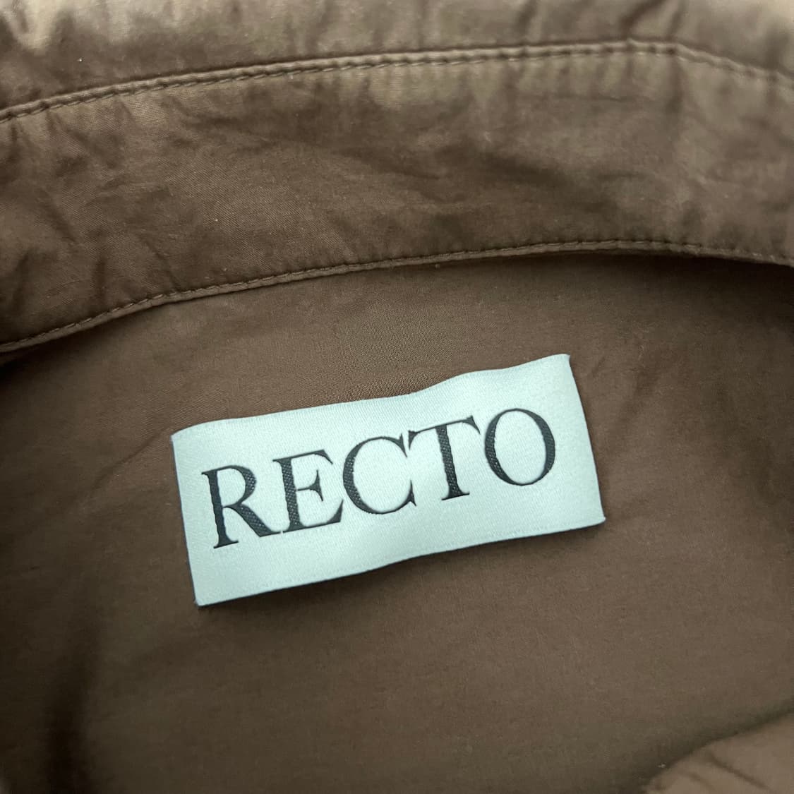 RECTO 렉토 23ss 셔츠 브라운 상품이미지4