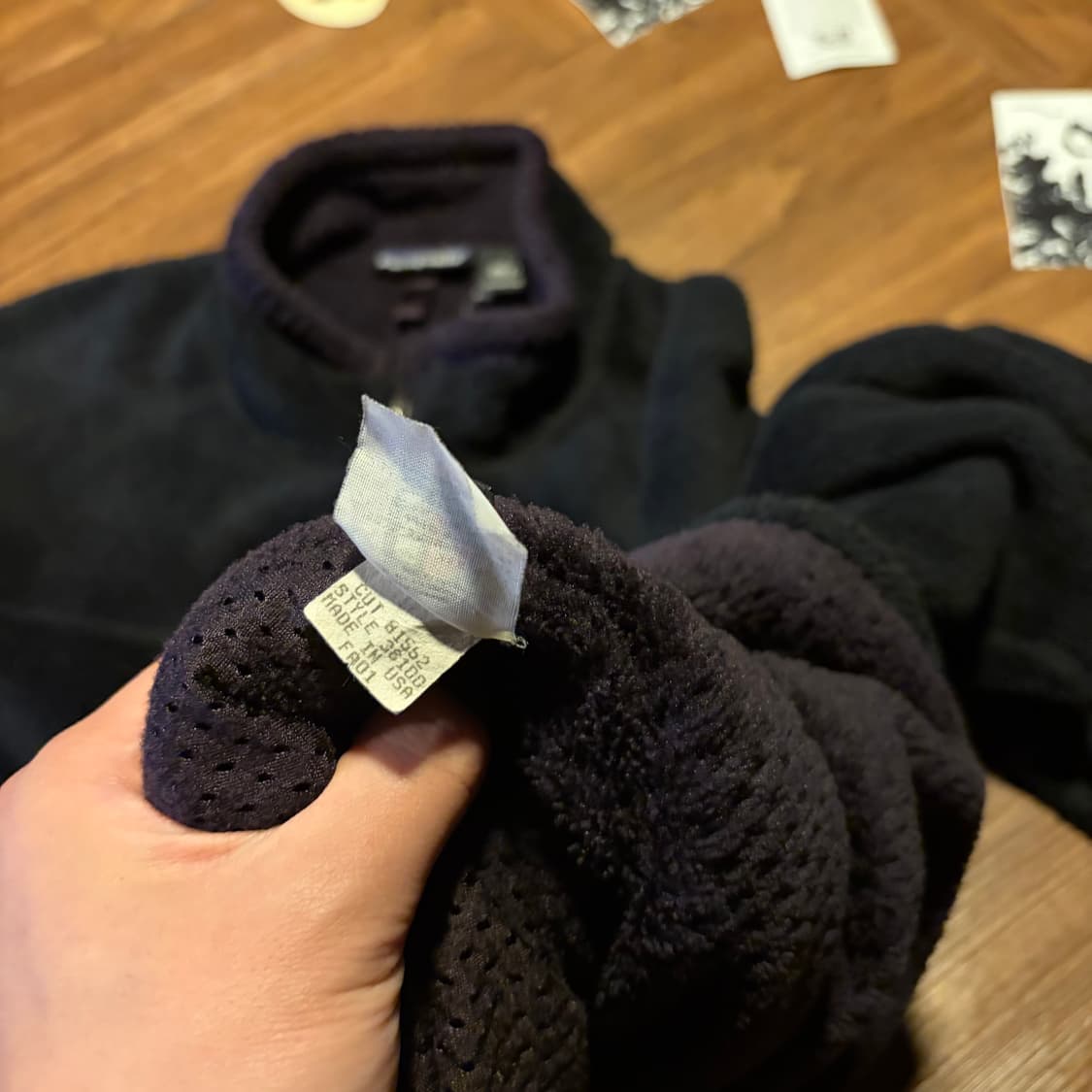 USA MADE PATAGONIA R4 플리스 자켓 블랙 상품이미지5