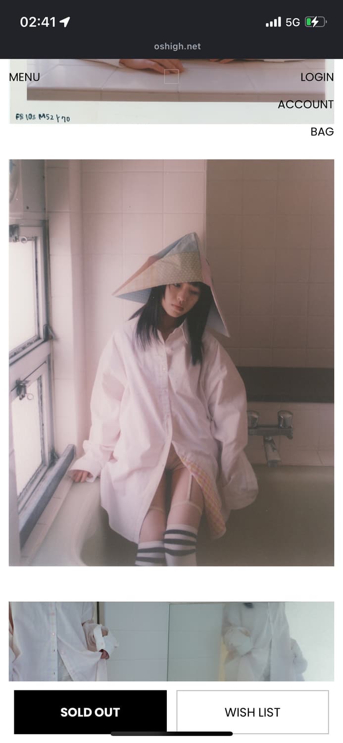 오스하이 oshigh 체크 레이어드 셔츠 소르베 상품이미지2