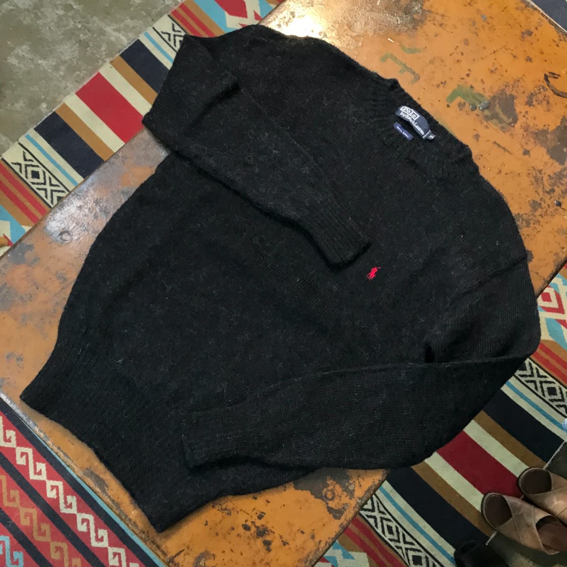 폴로랄프로렌 차콜 블랙 모헤어 울 니트 남성 105 사이즈 상품이미지2