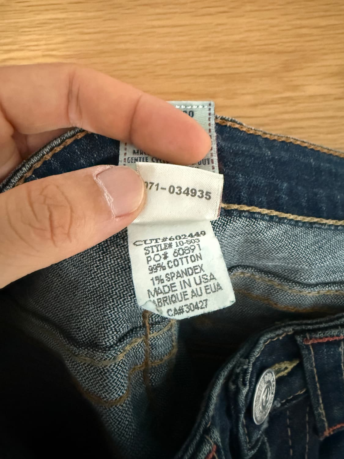 트루릴리젼(TRUE RELIGION) 데님 팬츠 부츠컷(U.S.A) 상품이미지10