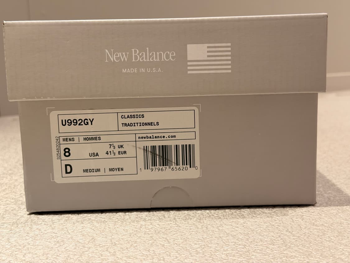 뉴발란스 992그레이 260mm 판매 상품이미지2