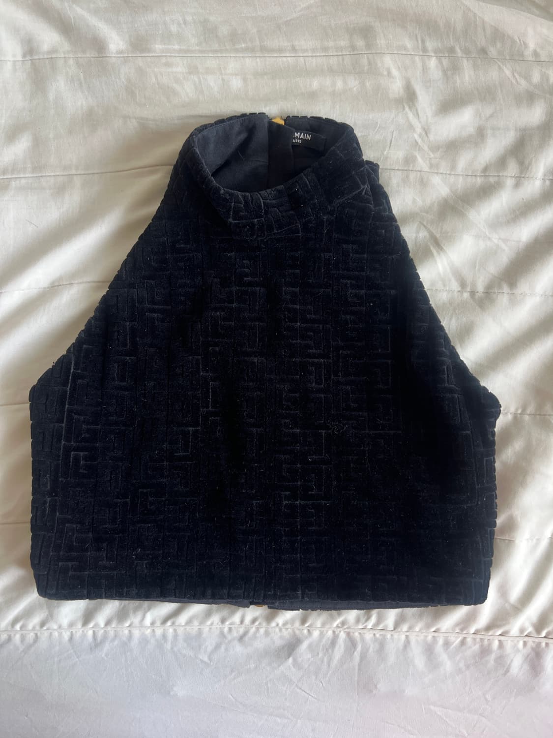 Balmain 발망 벨벳 크롭탑 상품이미지4