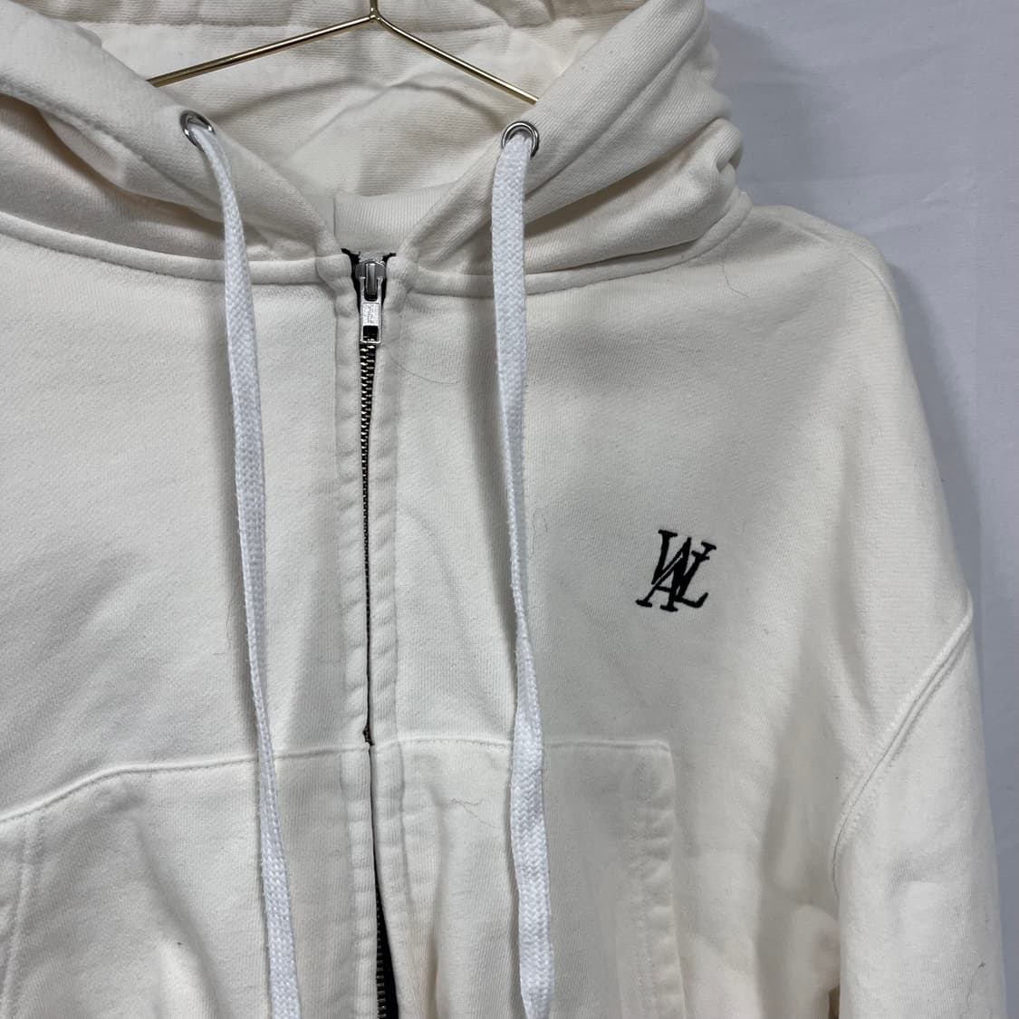 우알롱 시그니처 크롭 후드집업 상품이미지3