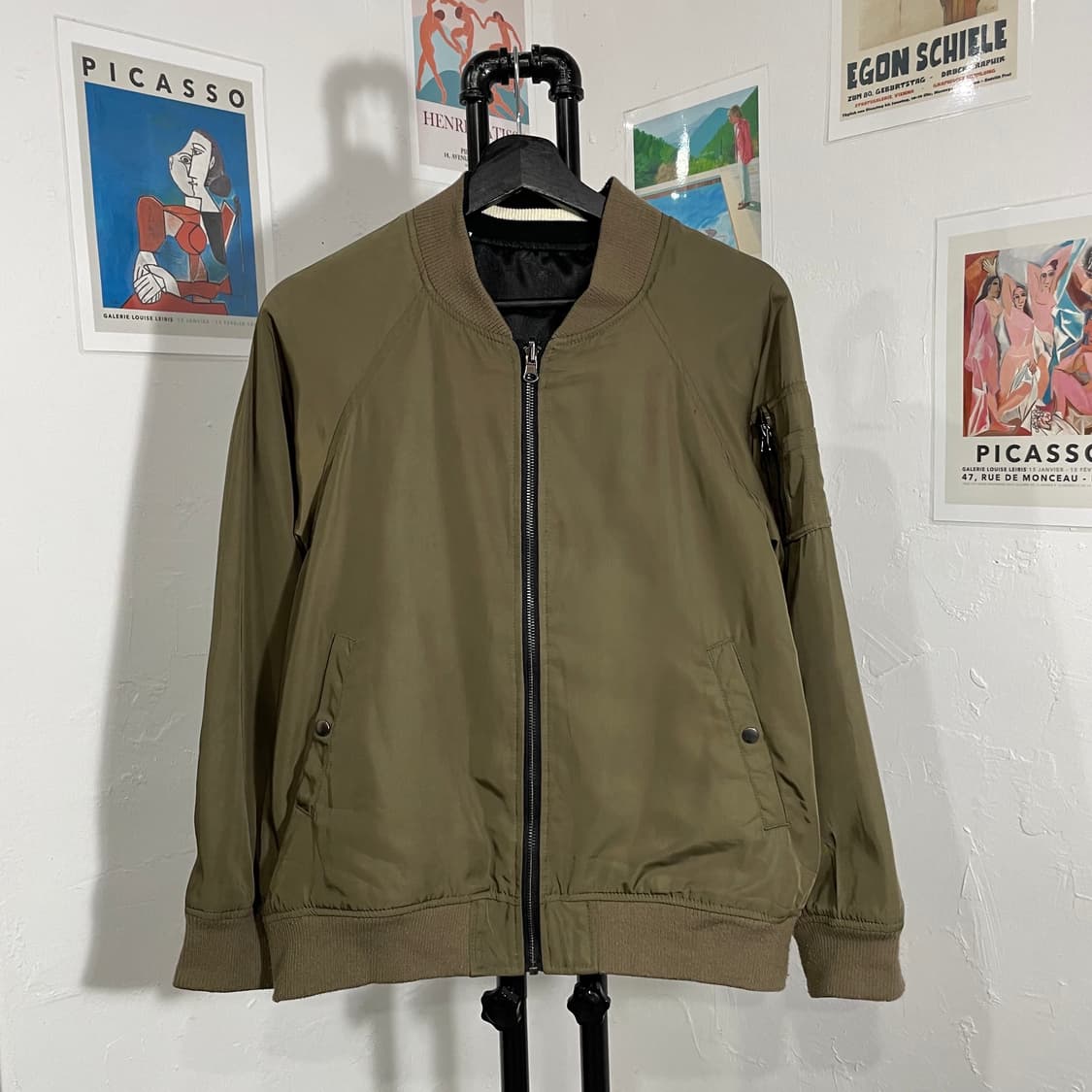 리버시블 새틴 블루종 상품이미지7