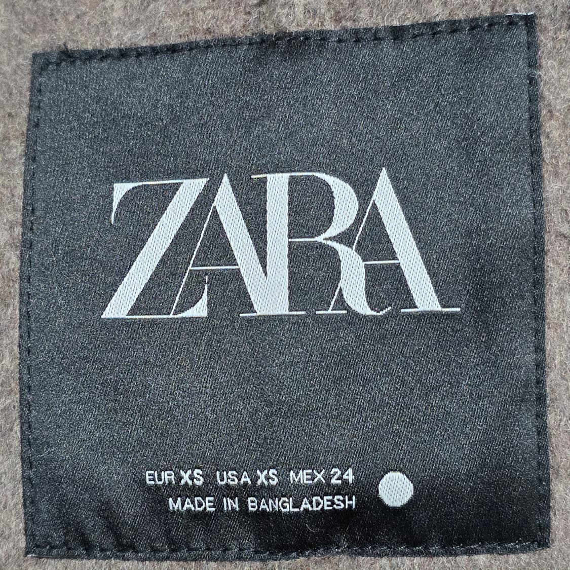 1771 자라(ZARA) 울 혼방 스탠드넥 하이넥 집업 자켓 XS (84 상품이미지8