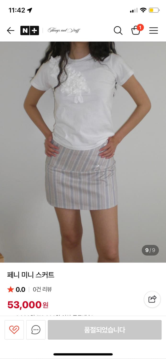 thingsandstuff 미니스커트 새상품 상품이미지2