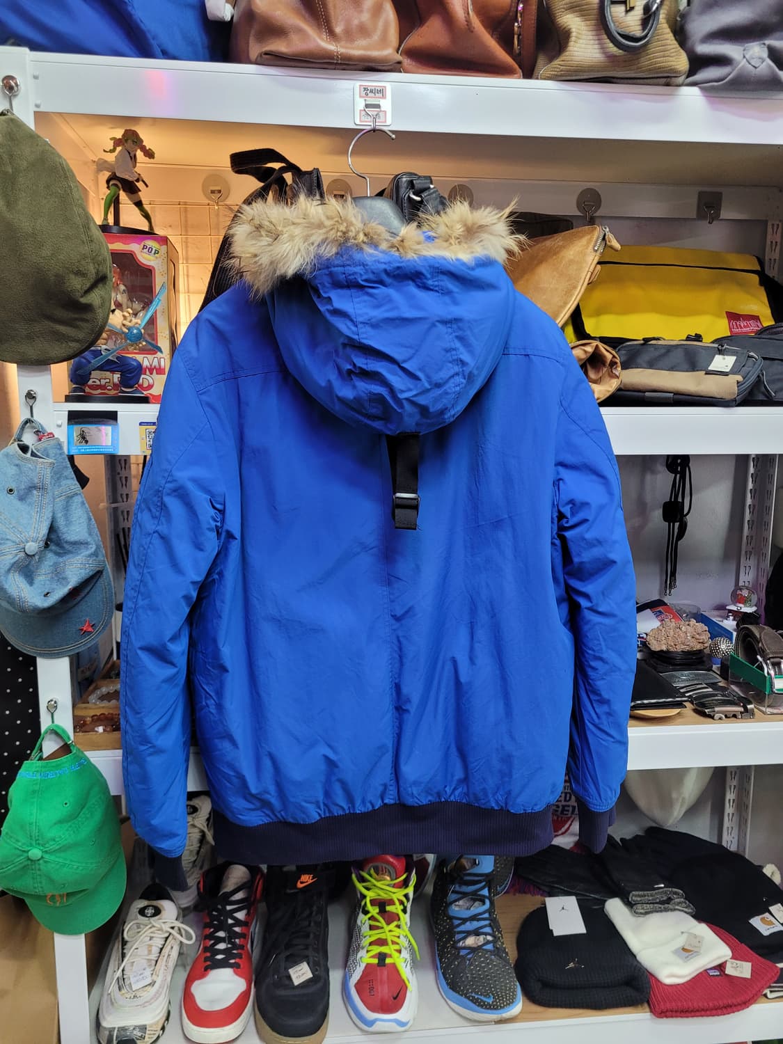 NBA 덴버 너게츠 블루 패딩 점퍼 오리털 (퍼 탈부착) 상품이미지2