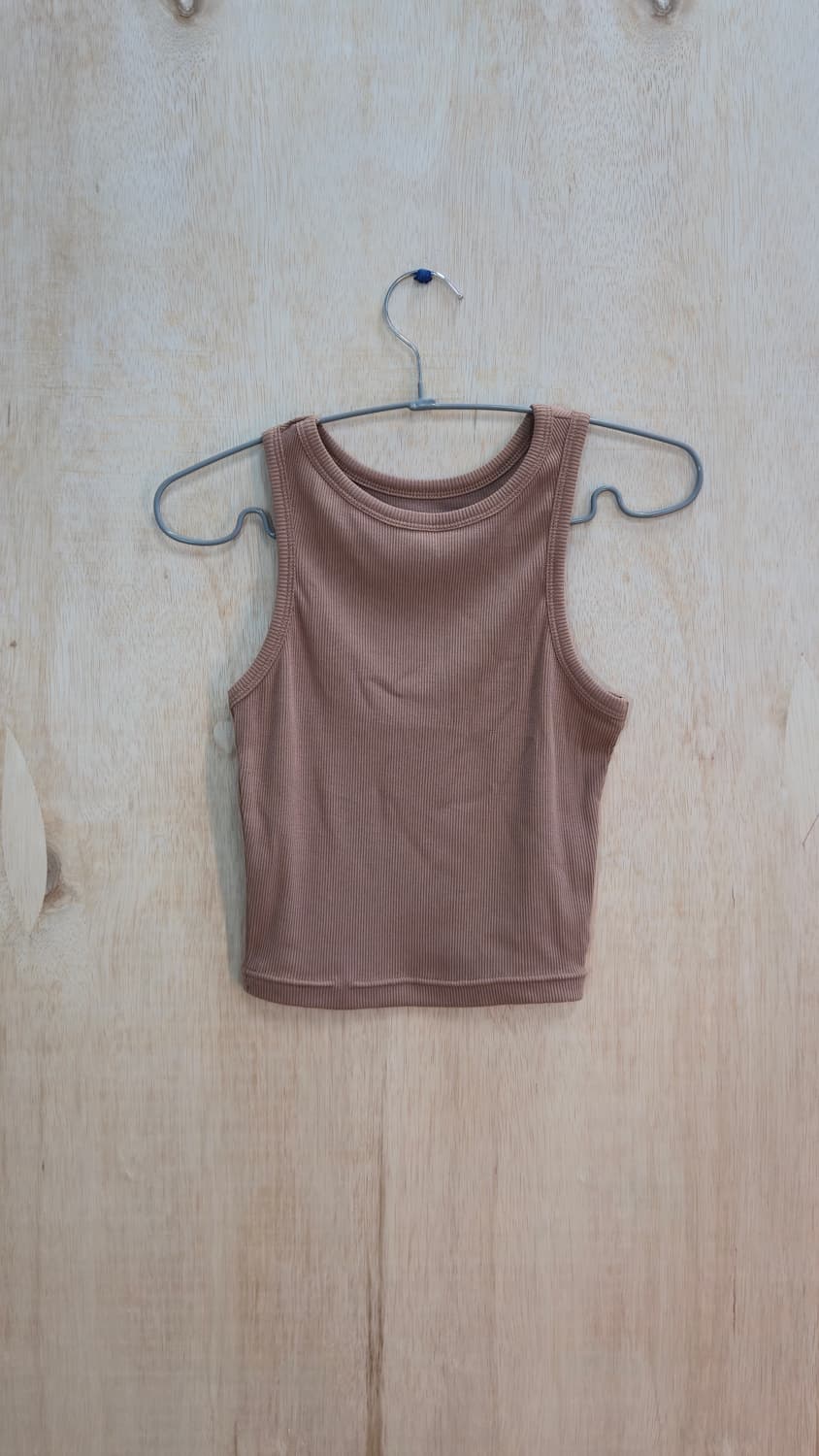 Lesmetins 슬리브리스 탑 베이지 탑  상품이미지1