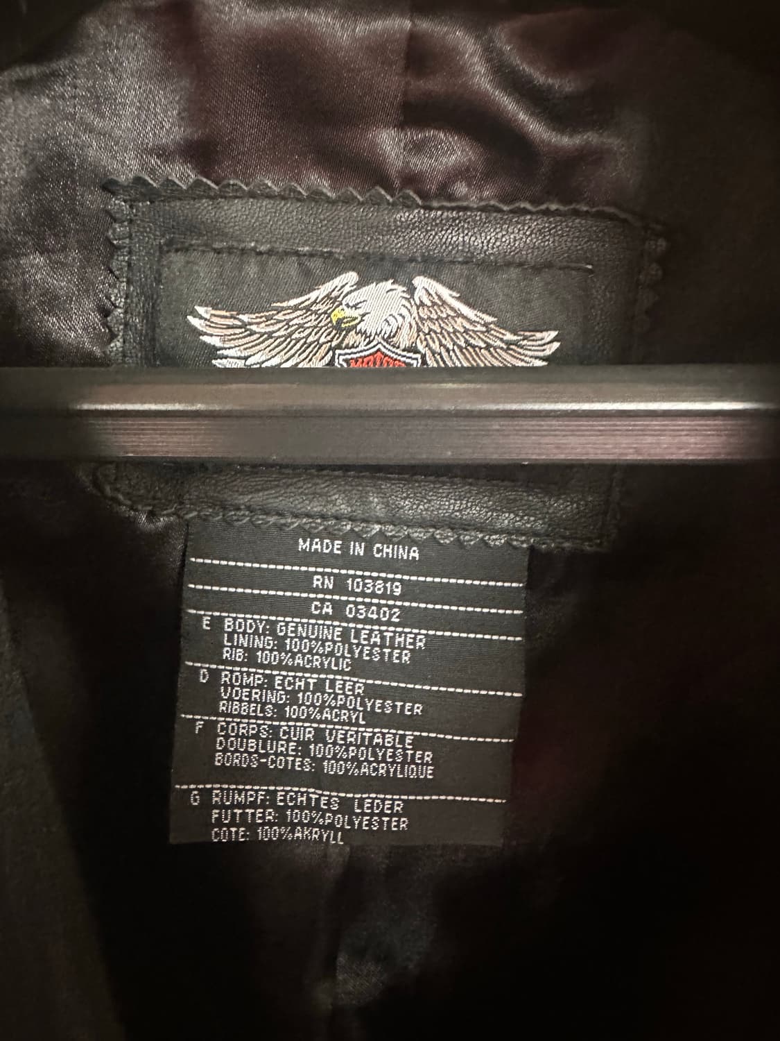 Harley-davidson real learher jaket 상품이미지6