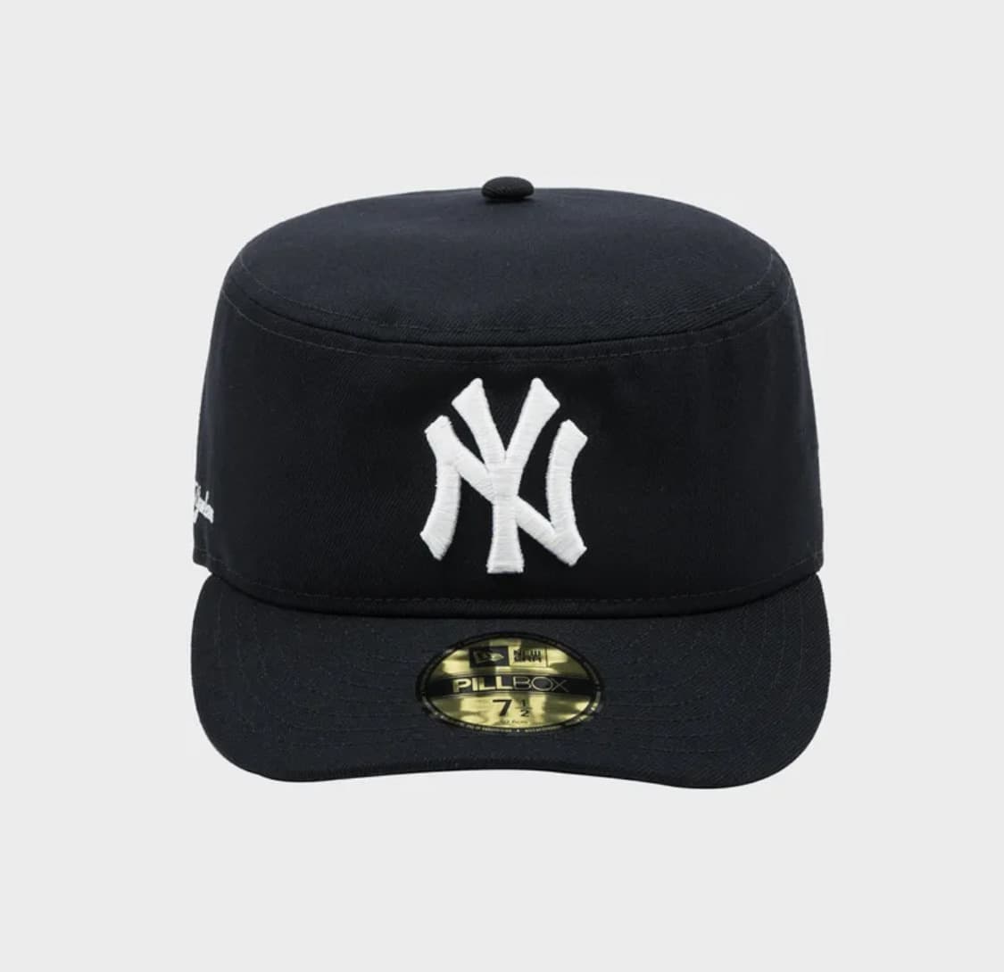 뉴에라 MLB 뉴욕 양키스 프리 커브드 필박스 피티드캡 네이비 714 상품이미지4