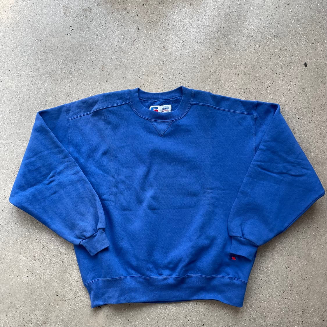 빈티지  러셀 애슬레틱 하이코튼 스웻셔츠 블루 made in usa 상품이미지1