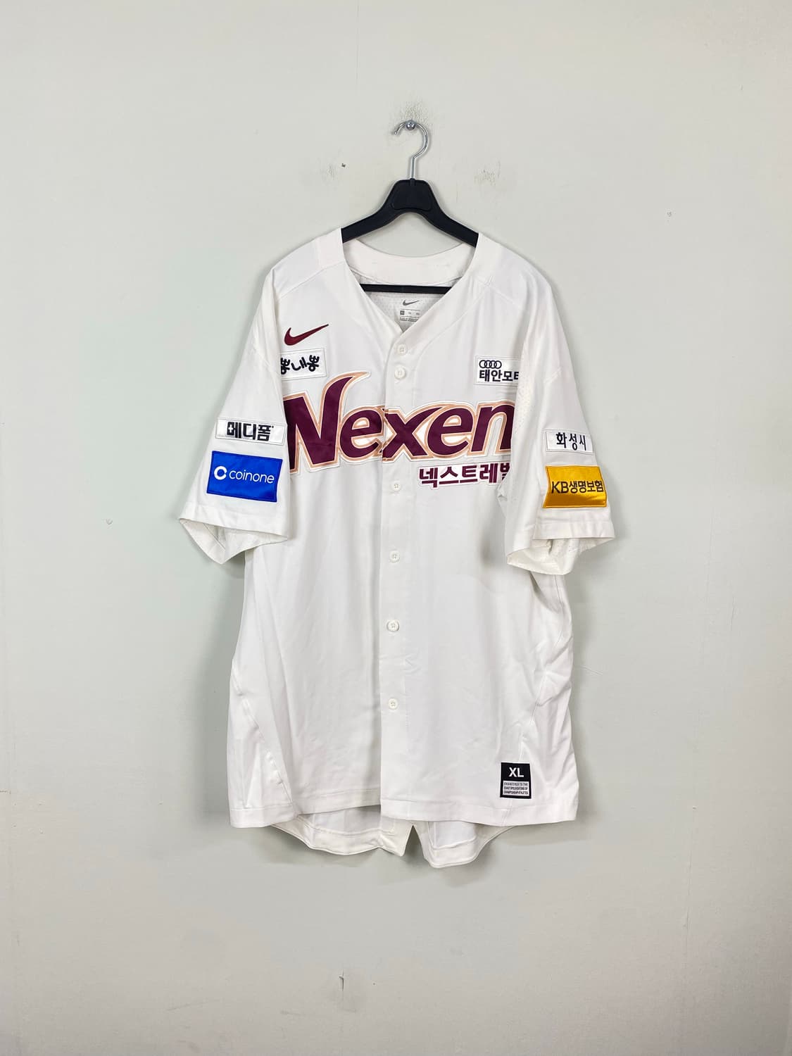 나이키 넥센 히어로즈 지급용 유니폼 KBO 문성현 XL 상품이미지1