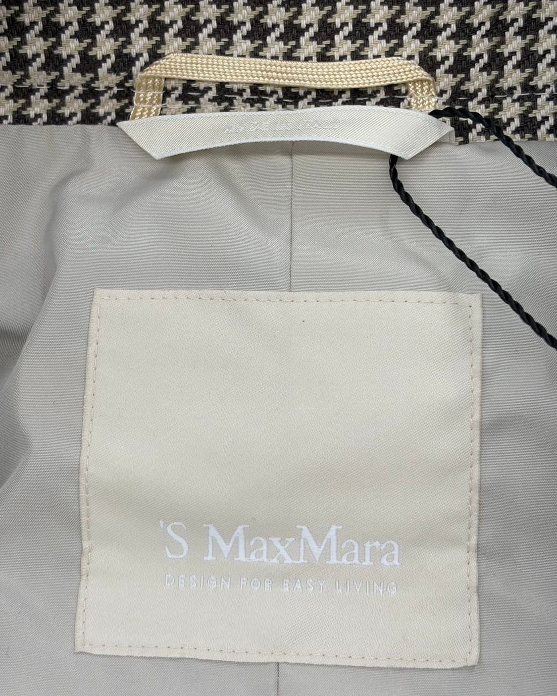 에스막스마라 하운드체크 벨티드 린넨 혼방 코트  상품이미지8