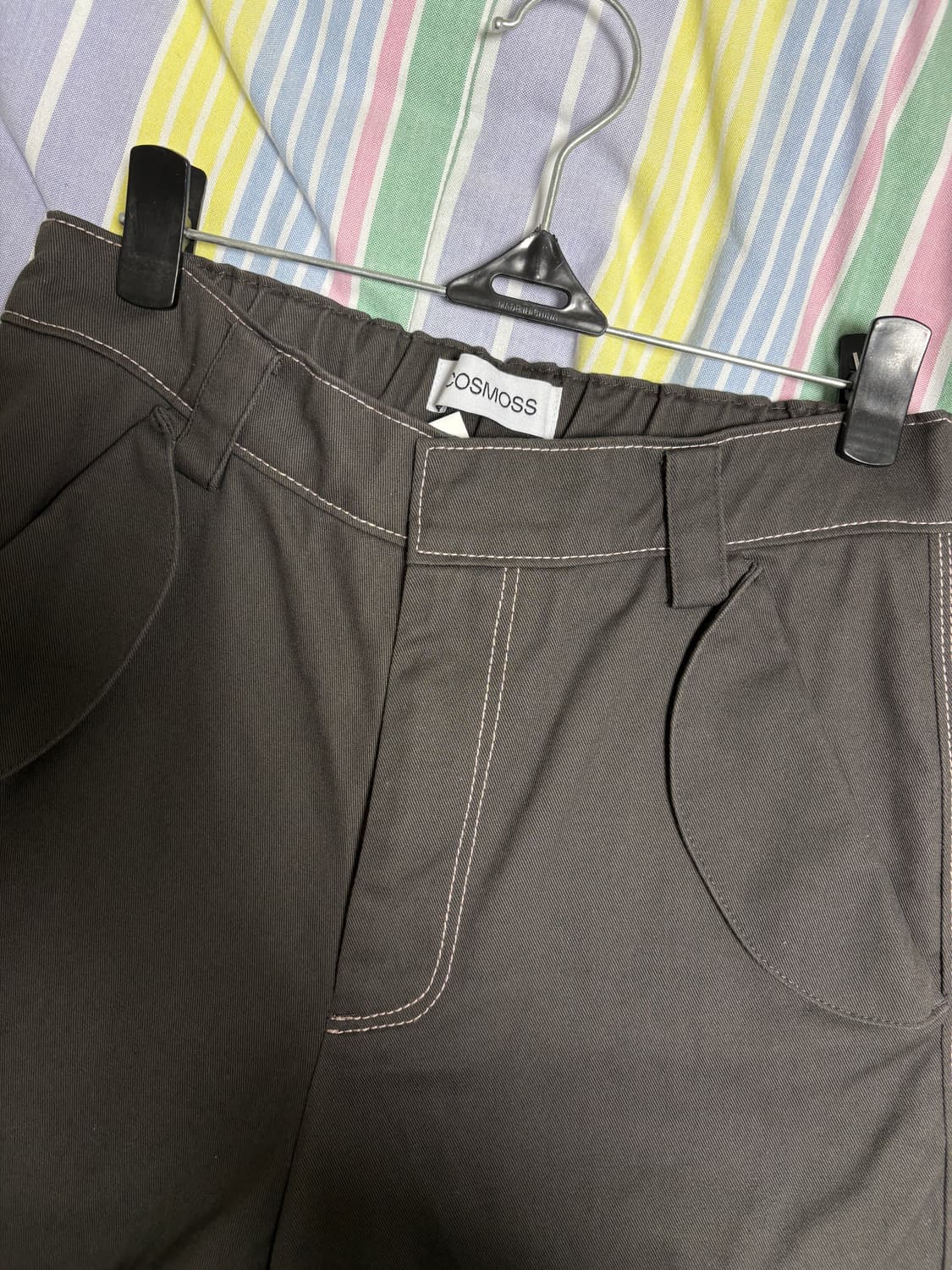 코스모스 스티치 카고팬츠 그레이 S (1회착용) 상품이미지7