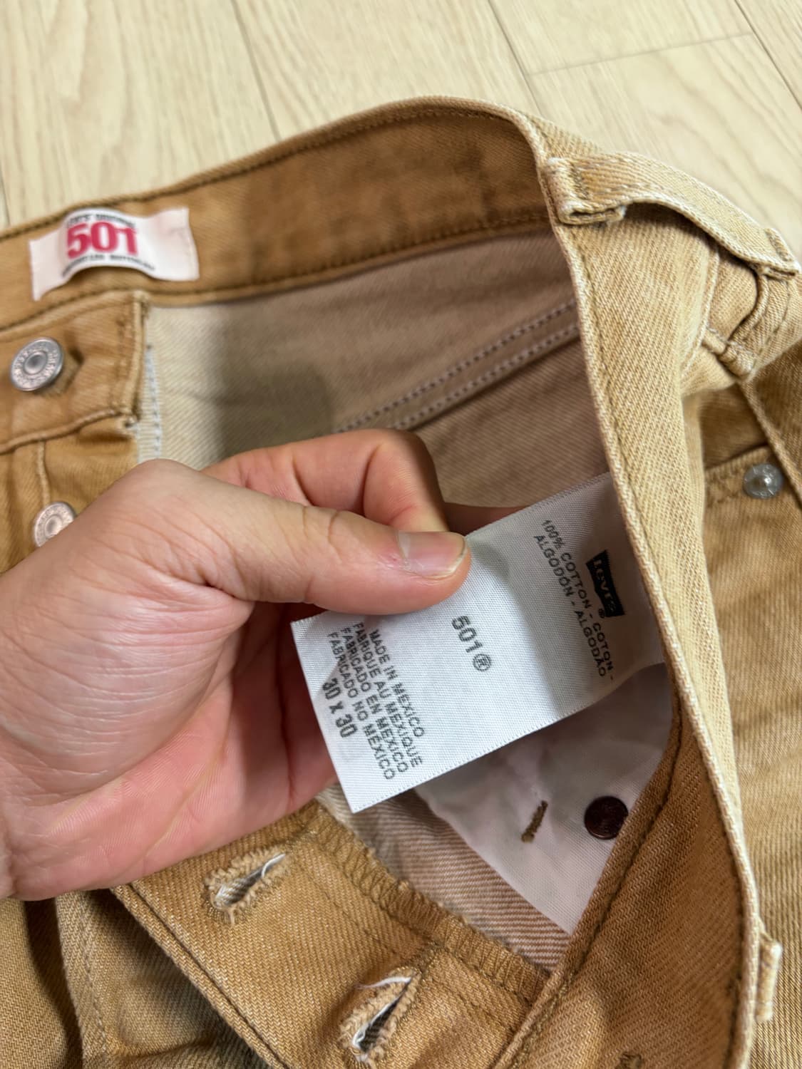 Levi’s 501 Beige denim 상품이미지3