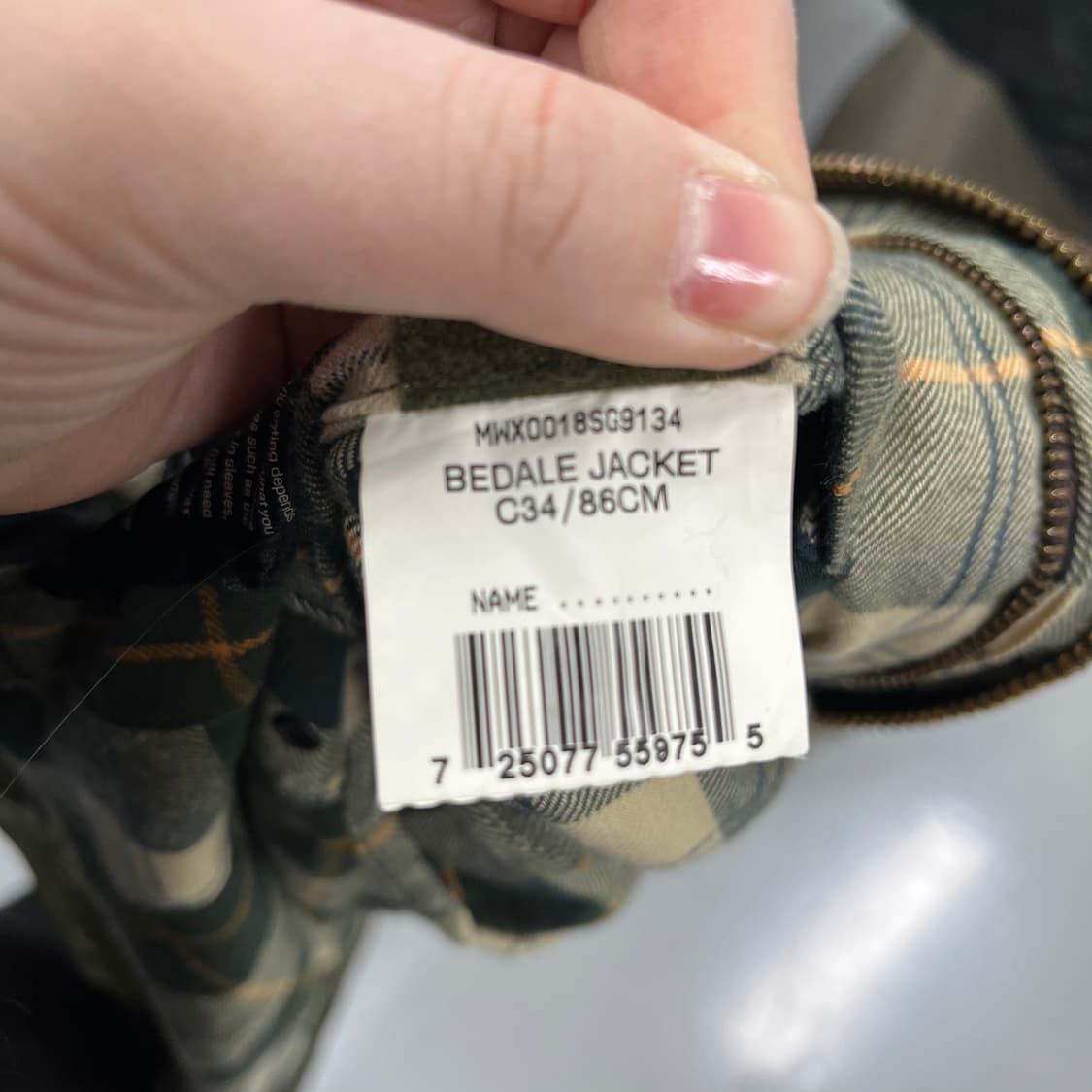 34 바버 비데일 왁스 자켓 0310M 상품이미지4