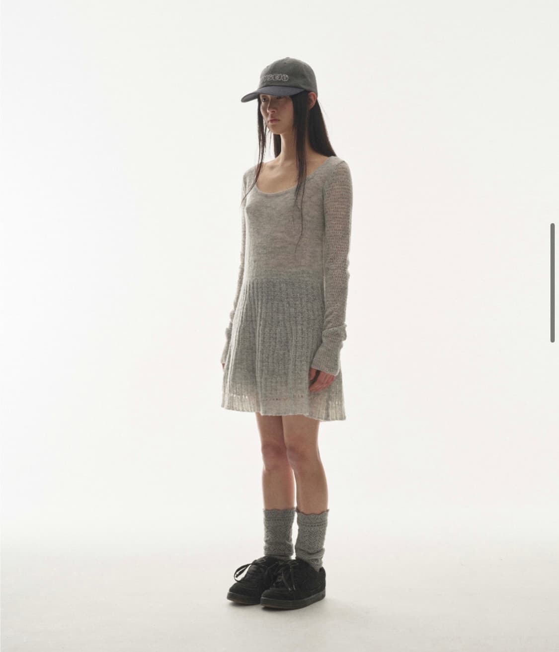 코이세이오 소프트 벨 니트 라이트그레이 상품이미지3