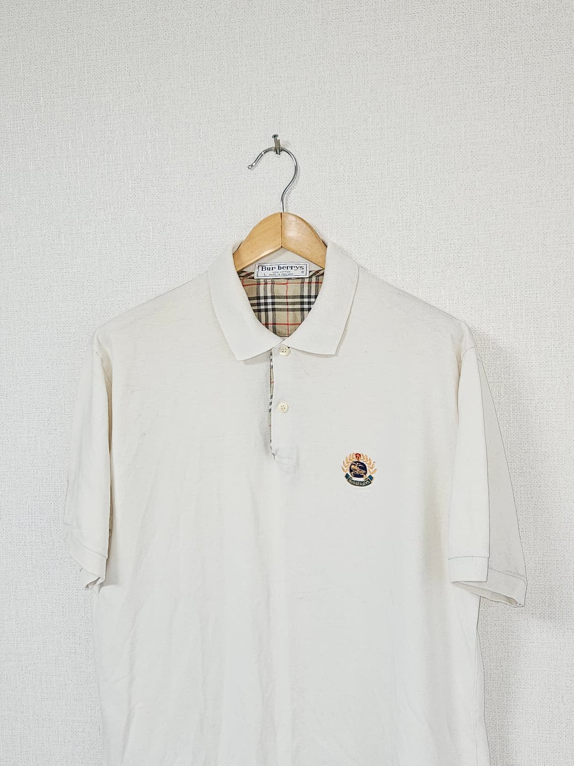 버버리 정품 BURBERRY 폴로 반팔 카라티 피케티 클래식 빈티지 L 상품이미지2