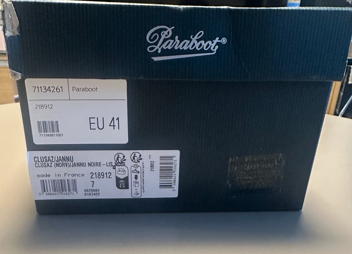 파라부트 클루사즈 잔누 블랙 EU 41 상품이미지3