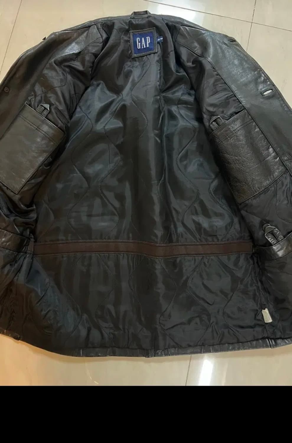 올드갭 레더 카코트 xs 상품이미지3