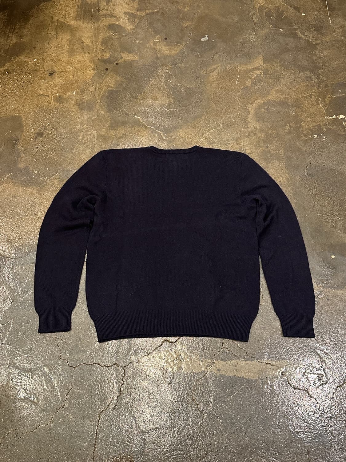 폴로 랄프로렌 렘스울 네이비 V넥 니트 L 상품이미지2