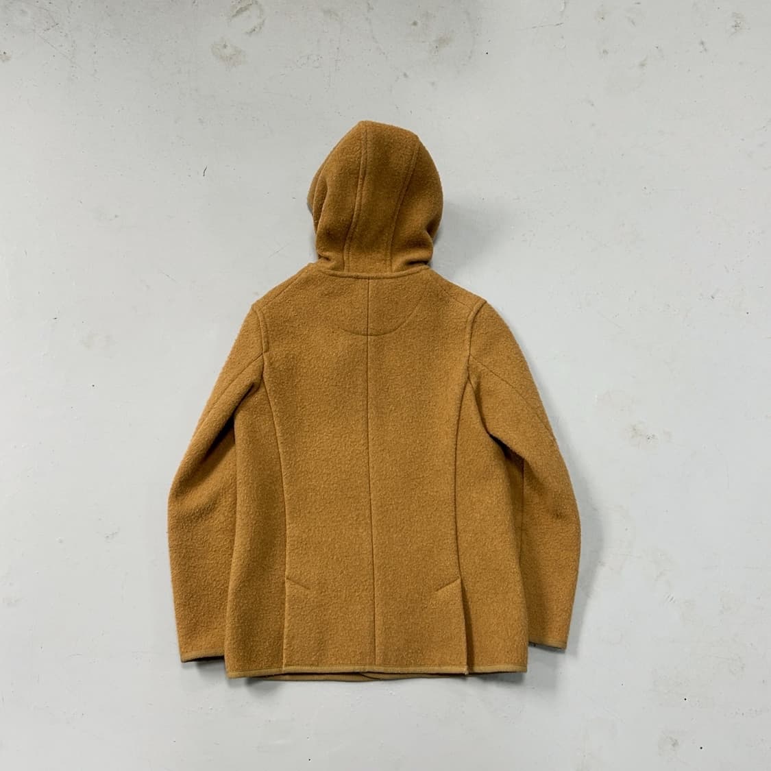 단톤 베이지 더블 후드 코트  상품이미지5