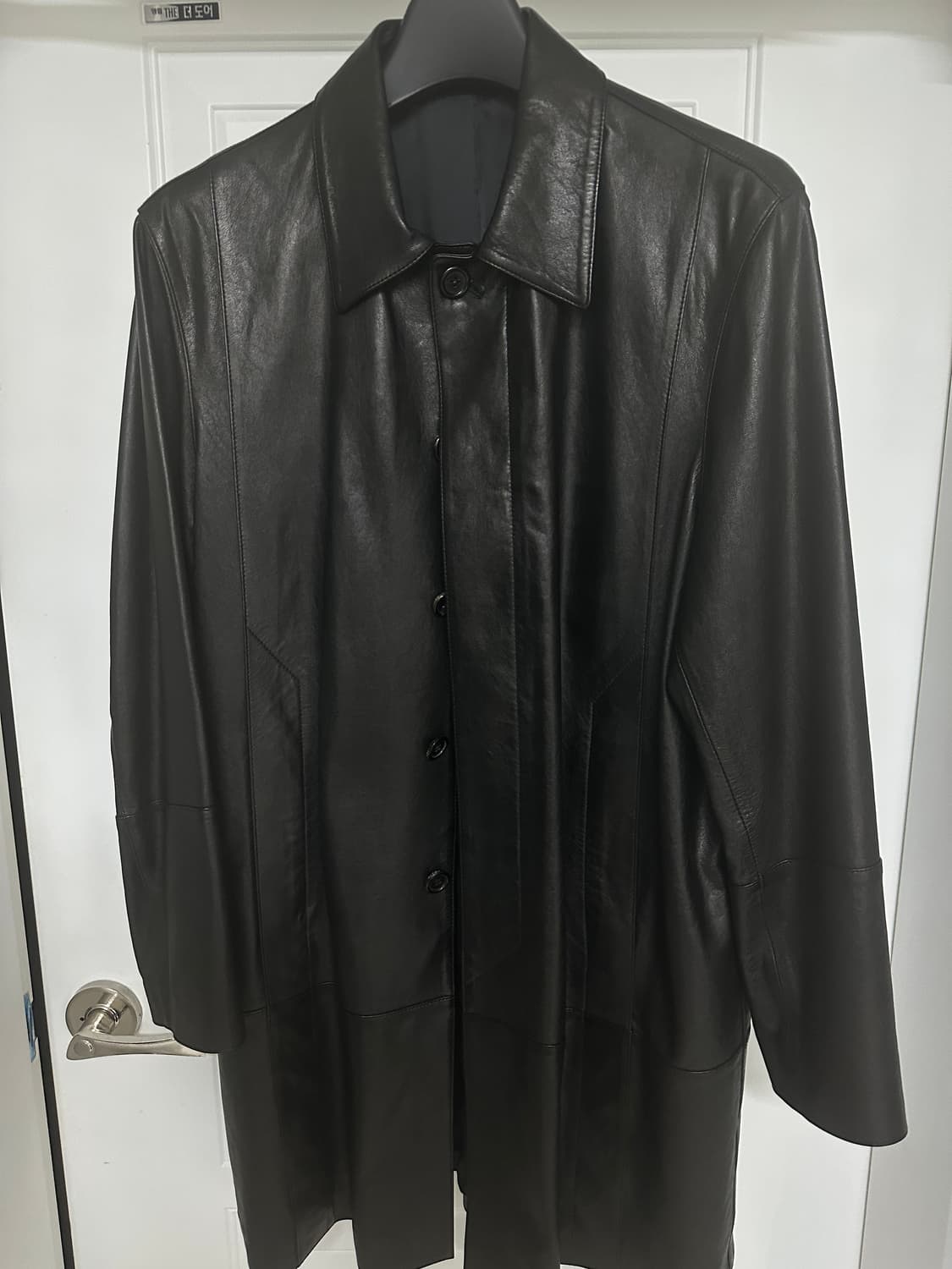 유스 레더 카코트 youth  Leather Car Coat 블랙 s 상품이미지2