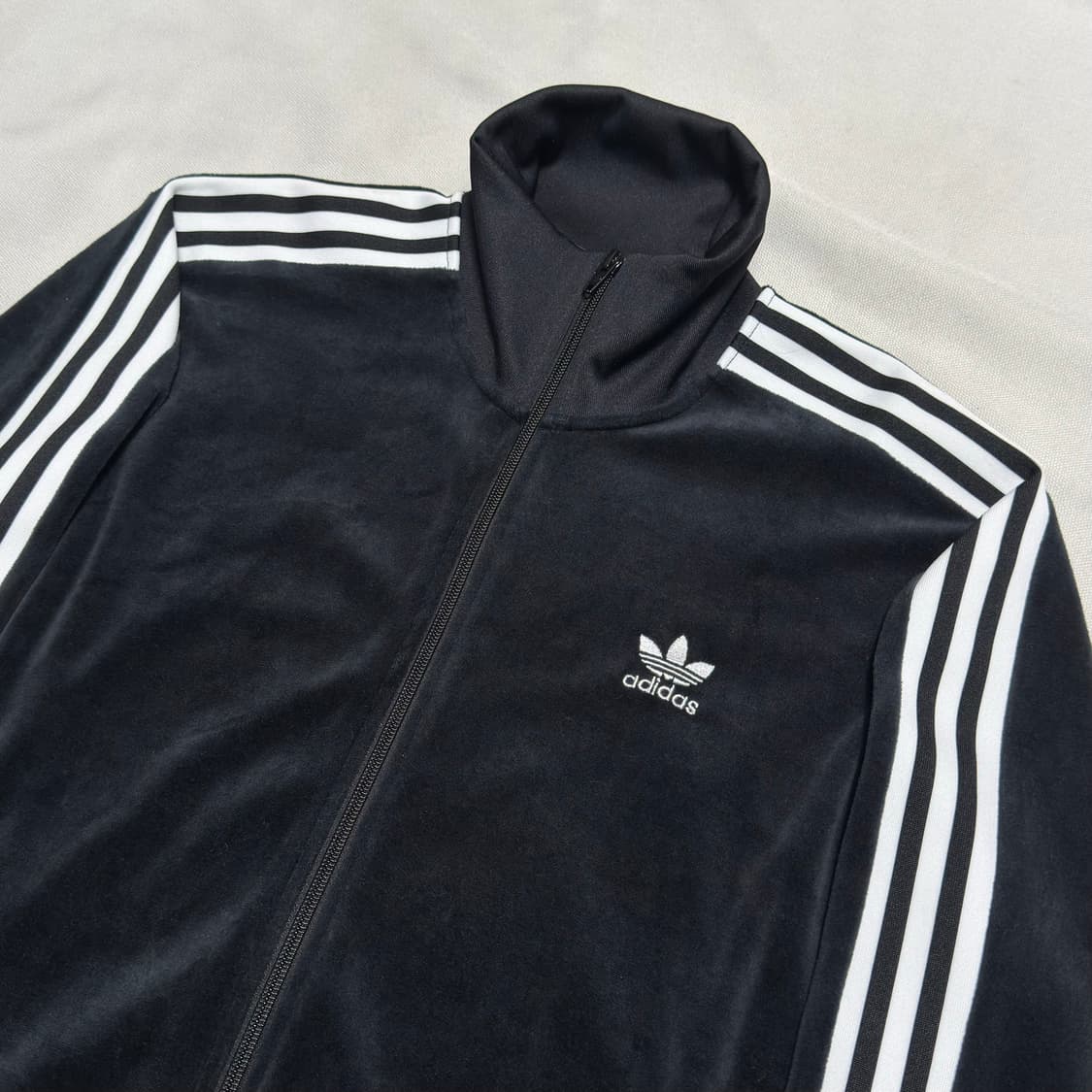 3XL 아디다스 파이어버드 벨벳 블랙 트랙탑 상품이미지1
