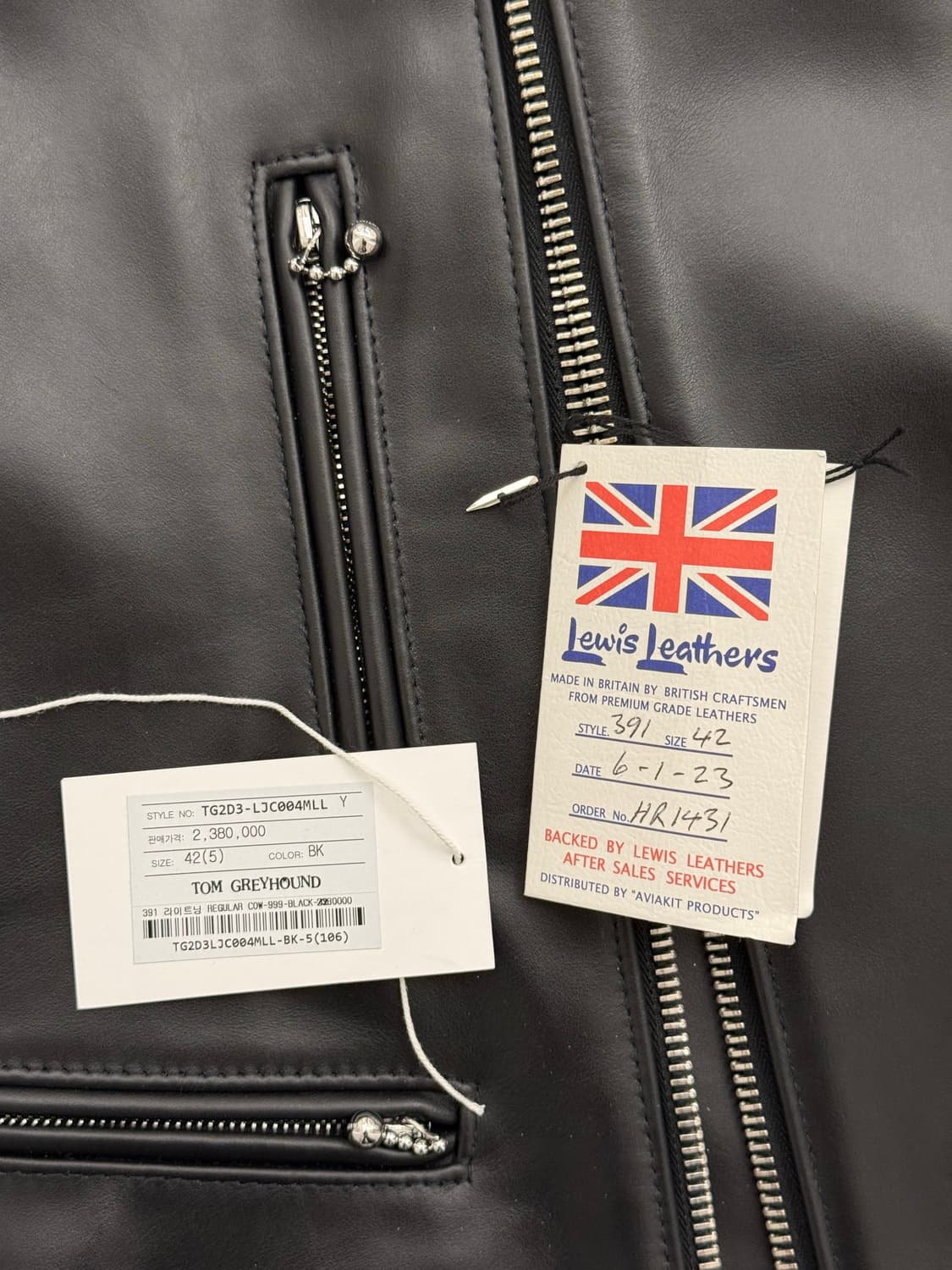 루이스레더 391 라이트닝 카우하이드 42 레귤러핏 상품이미지10