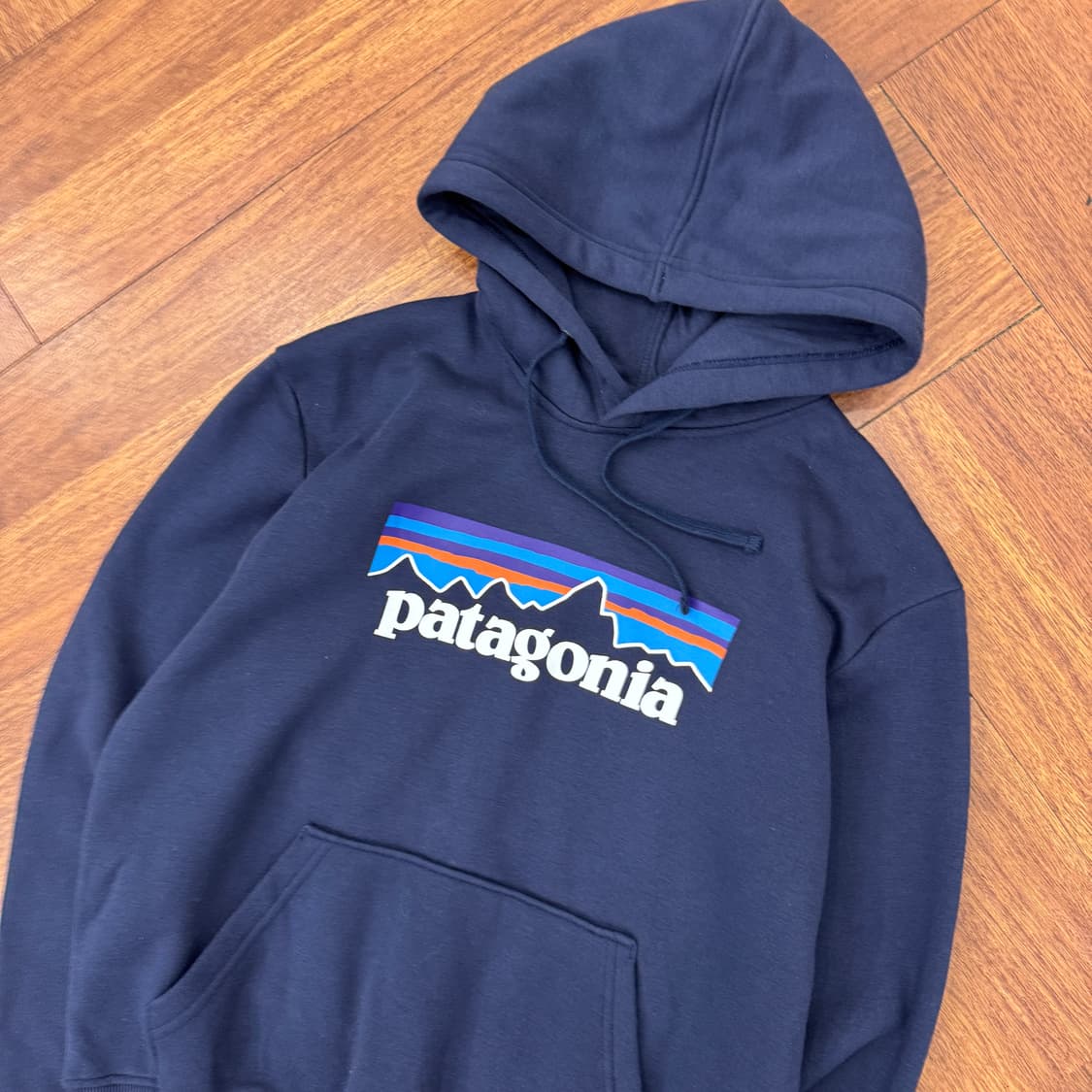 XS(90) 파타고니아 빅로고 기모 후드 티셔츠  상품이미지2