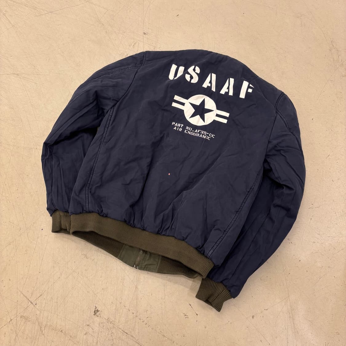 빈티지 리버시블 에어포스 프린팅 항공점퍼 상품이미지6