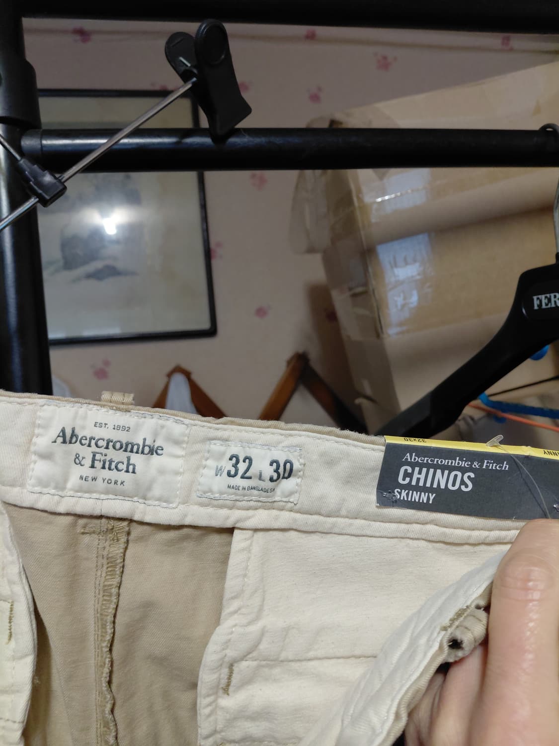 [아베크롬비](새제품)슬림핏 치노 면바지 32사이즈  상품이미지5