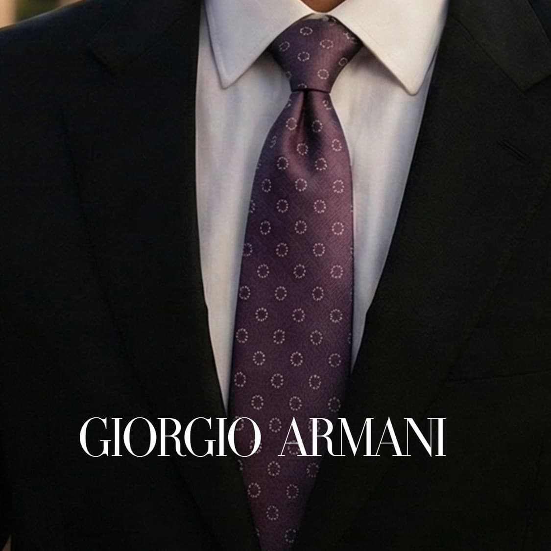 조르지오 아르마니 실크 퍼플 패턴 넥타이 9.2cm A+등급 K1747
 상품이미지1