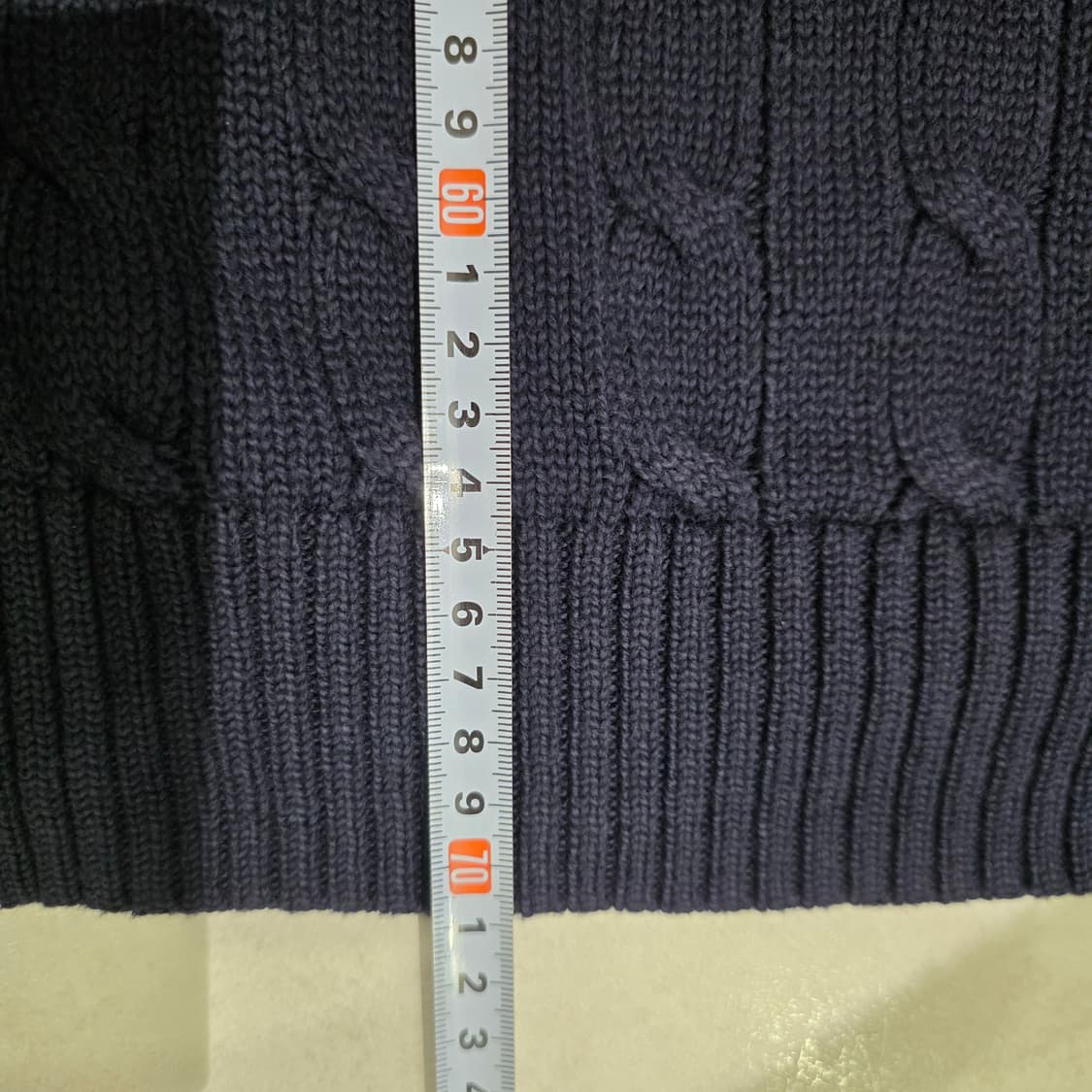 폴로 랄프 로렌 케이블 니트 XL 네이비 상품이미지8